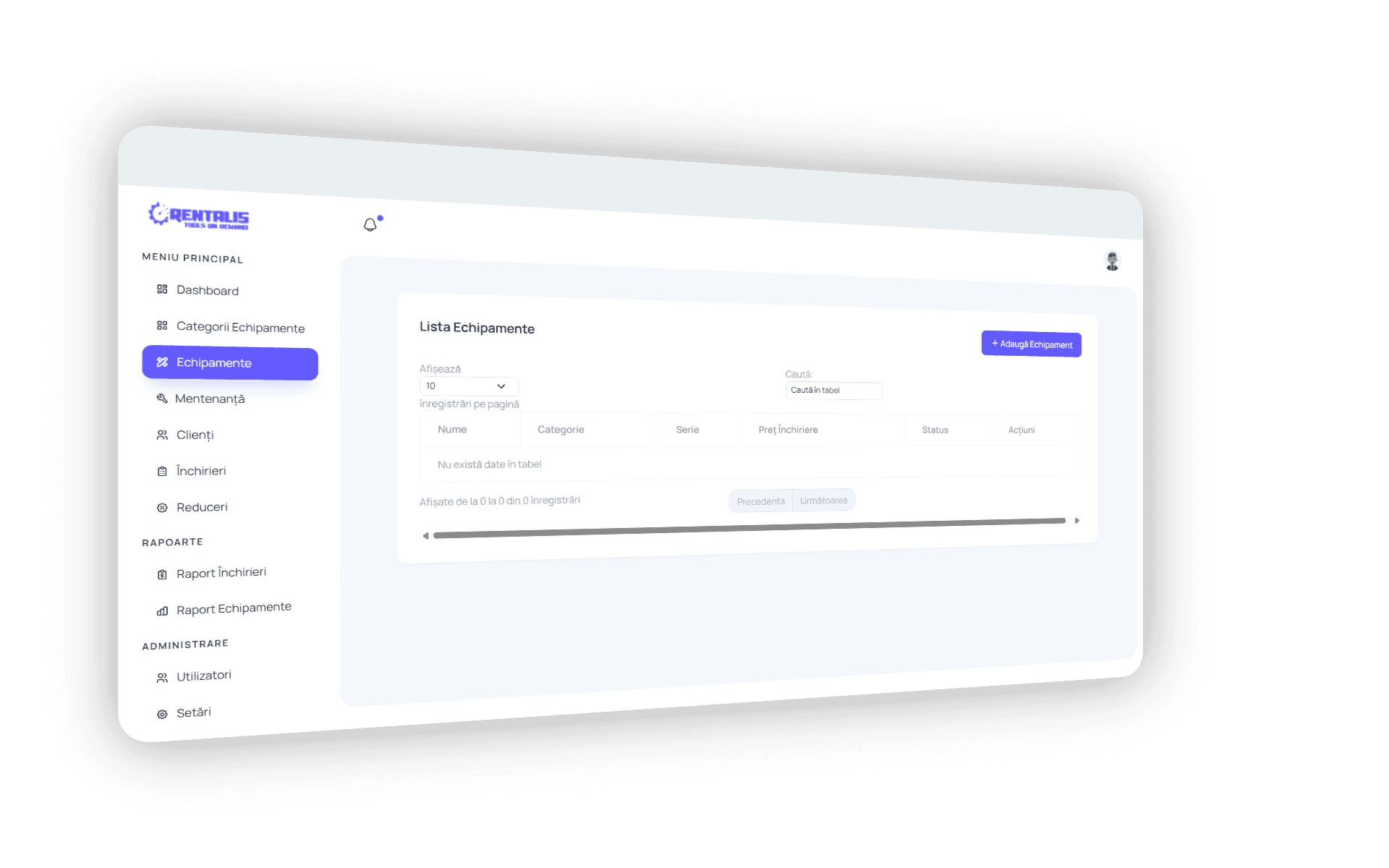 Rentalis - Platformă de gestiune închirieri scule