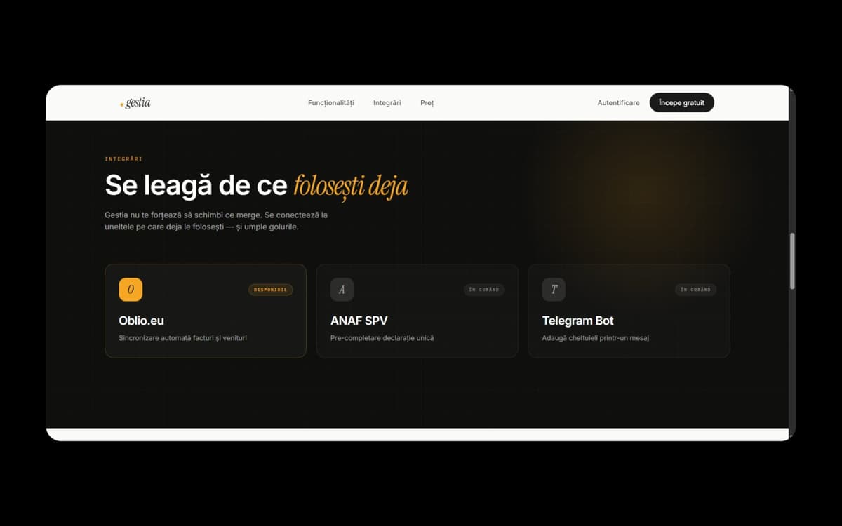 Gestia - Gestiune PFA Curieri