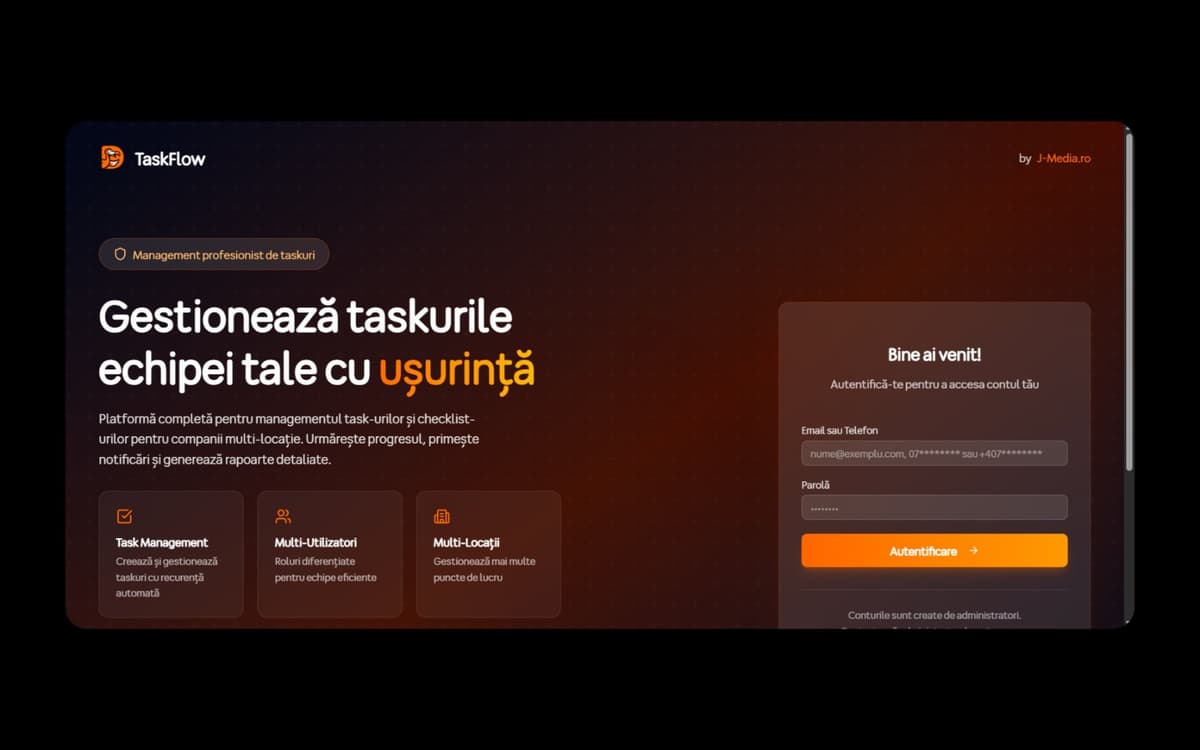 TaskFlow - Task Management System